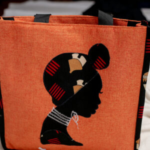 Orange African Heritage Craft Bags